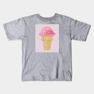 Ice Cream Cone Kids T-Shirt